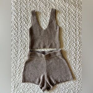 The Drop Knit Shorts Set
